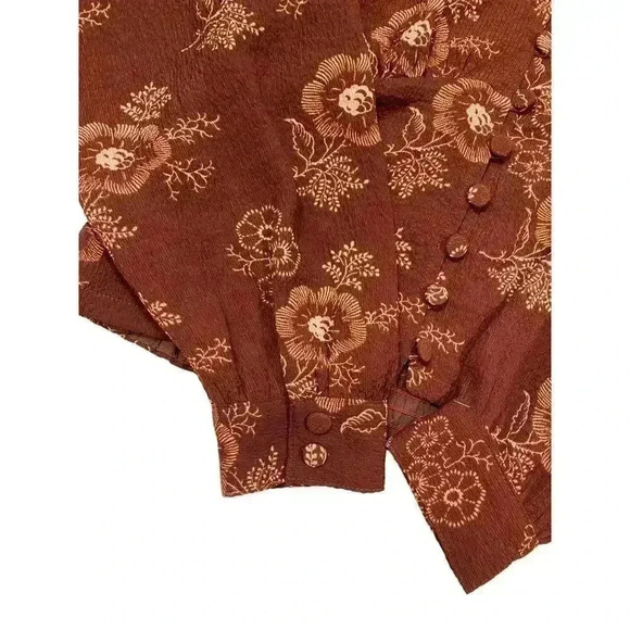 Madewell Preston Puff sleeve top in Letterpress floral XXS - Picture 5 of 8